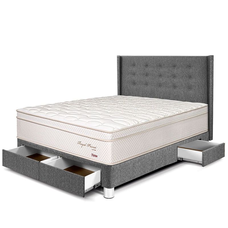 Dormitorio Royal Prince con cajones Gold Firme 2 plazas