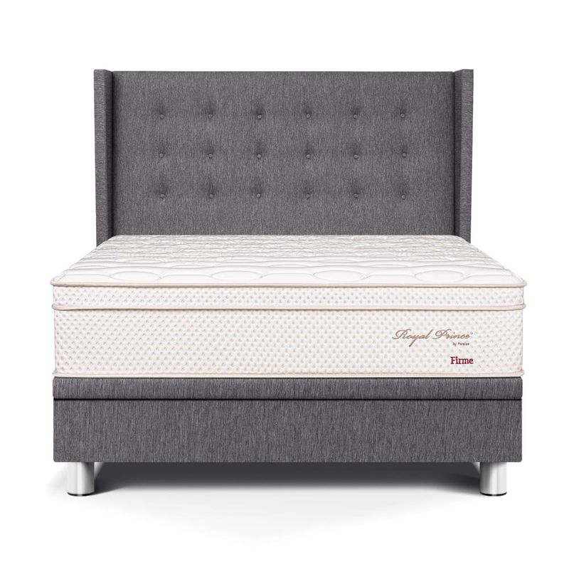 Dormitorio Boxet Gold Royal Prince Firme Gris | Queen