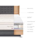 Dormitorio Boxet Gold Royal Prince Firme Gris | Queen