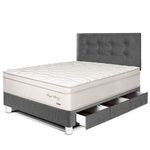 Dormitorio con Cajones Royal Prince Firme Gris | 1.5 plazas
