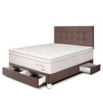 Dormitorio con Cajones Royal Prince Firme Chocolate | 2 plazas