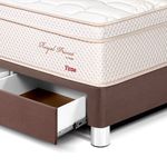 Dormitorio con Cajones Royal Prince Firme Chocolate | 2 plazas