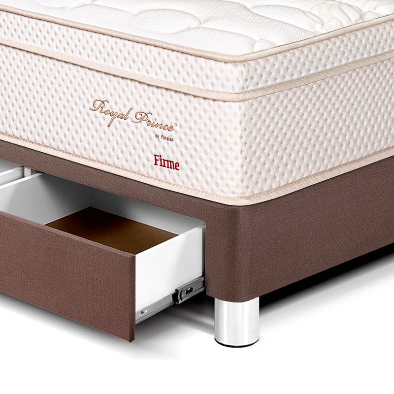 Dormitorio con Cajones Royal Prince Firme Chocolate | 2 plazas