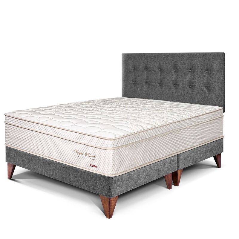Dormitorio Europeo Royal Prince Firme Gris | Queen