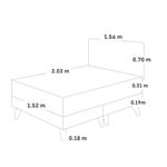 Dormitorio Europeo Royal Prince Firme Gris | Queen