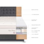 Dormitorio Royal Prince Firme Gris | King