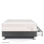 Cama Royal Prince con cajones Flexible Gris 1.5 plazas