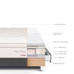Cama Royal Prince con cajones Flexible Gris 1.5 plazas
