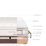 Cama Royal Prince con cajones Flexible ChoColate 2 plazas