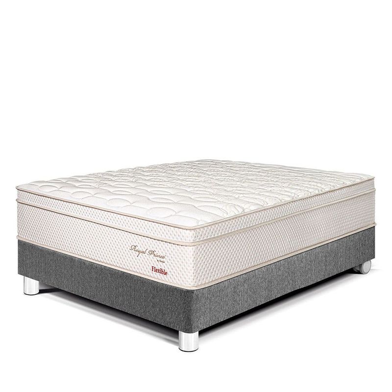 Cama Royal Prince Flexible Gris 2 plazas