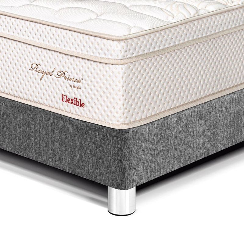 Cama Royal Prince Flexible Gris 2 plazas