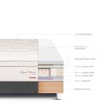 Cama Royal Prince Flexible Gris 2 plazas