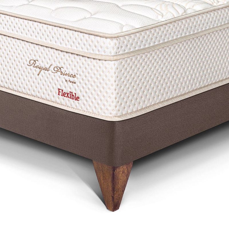 Dormitorio Europeo Royal Prince Blocks Flexible Chocolate | 1.5 plazas