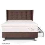Dormitorio Royal Prince con cajones Gold Flexible Chocolate | 1.5 plazas