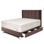 Dormitorio Royal Prince con cajones Gold Flexible Chocolate | 1.5 plazas