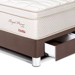 Dormitorio Royal Prince con cajones Gold Flexible Chocolate | 1.5 plazas
