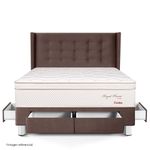 Dormitorio Royal Prince con cajones Gold Flexible Chocolate | 2 plazas