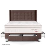 Dormitorio Royal Prince con cajones Gold Flexible Chocolate | Queen