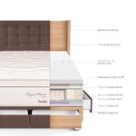 Dormitorio Royal Prince con cajones Gold Flexible Chocolate | King