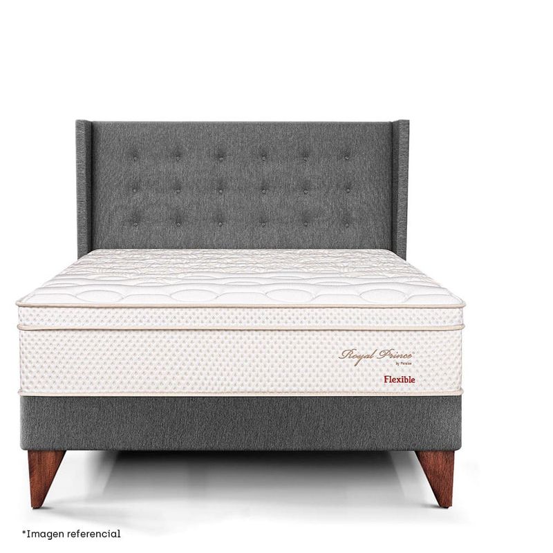 Dormitorio Europeo Royal Prince Gold Flexible Chocolate | Queen