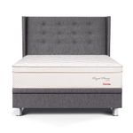 Dormitorio Boxet Gold Royal Prince Flexible Gris | 1.5 plazas