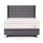Dormitorio Boxet Gold Royal Prince Flexible Gris | Queen