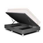 Dormitorio Boxet Gold Royal Prince Flexible Gris | Queen