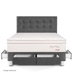 Dormitorio Royal Prince con cajones Flexible Gris | 2 plazas