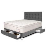 Dormitorio Royal Prince con cajones Flexible Gris | 2 plazas
