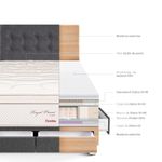 Dormitorio Royal Prince con cajones Flexible Gris | 2 plazas