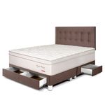 Dormitorio Royal Prince con cajones Flexible Chocolate | Queen
