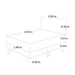 Dormitorio Europeo Royal Prince Flexible Chocolate | King