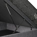 Dormitorio Boxet Gold Pocket Max Black Gris | 2 plazas