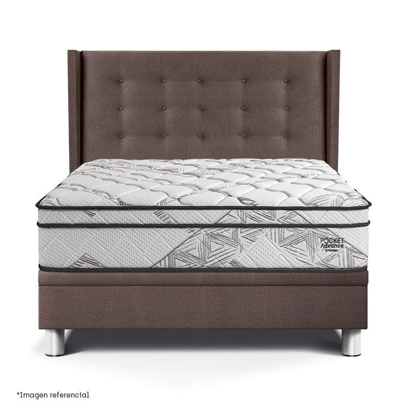 Dormitorio Boxet Gold Pocket Advance Chocolate | 2 plazas