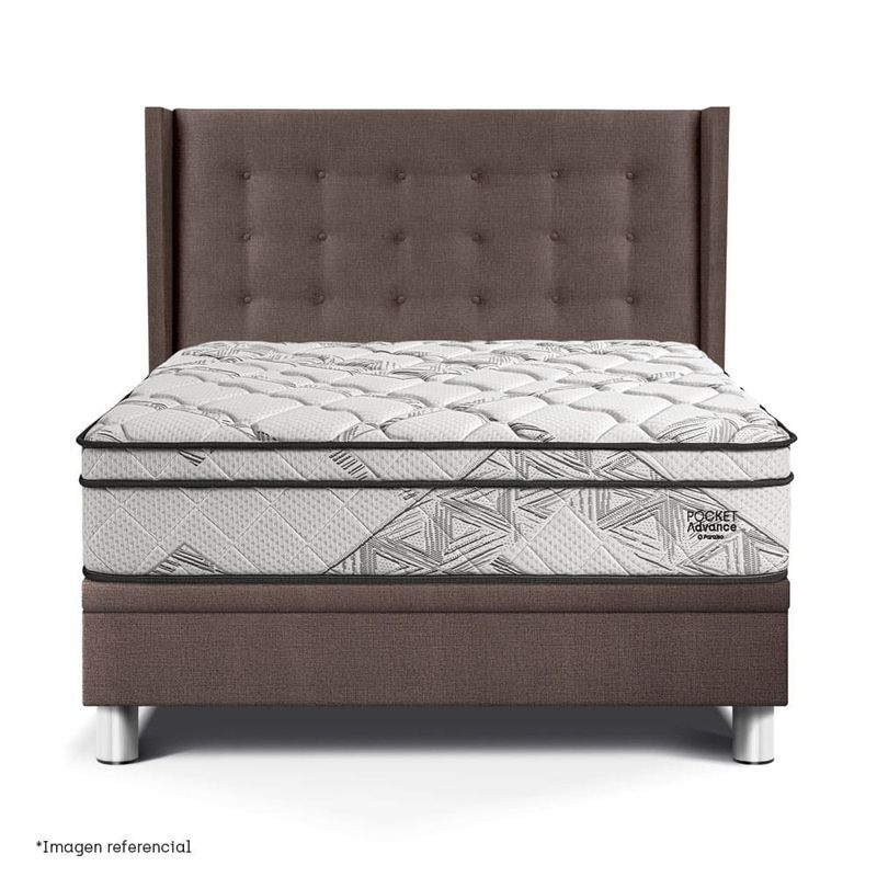 Dormitorio Boxet Gold Pocket Advance Chocolate | Queen