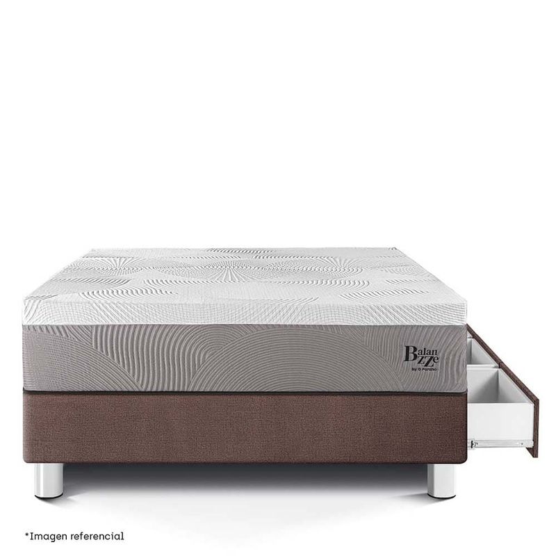 Cama con Cajones Royal Balanzze Chocolate | 1.5 plazas