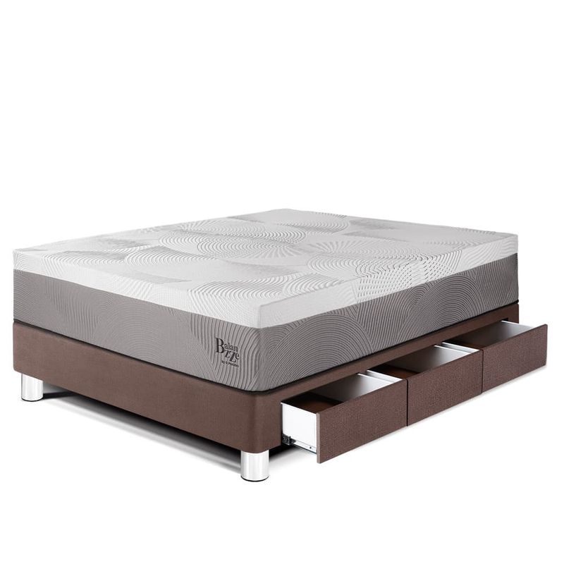 Cama con Cajones Royal Balanzze Chocolate | 1.5 plazas