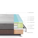 Cama con Cajones Royal Balanzze Chocolate | 1.5 plazas