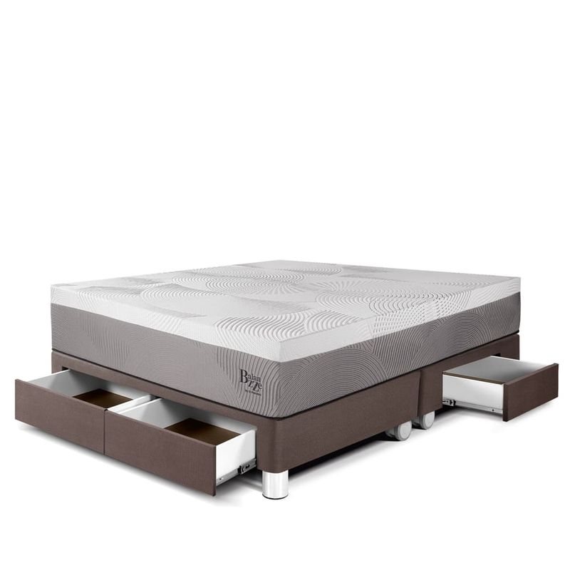 Cama con Cajones Royal Balanzze Chocolate | King