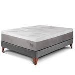 Cama Europea Royal Balanzze Gris | 1.5 plazas