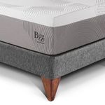 Cama Europea Royal Balanzze Gris | 1.5 plazas