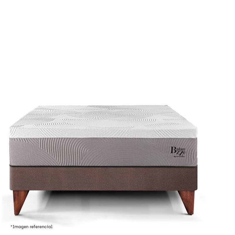 Cama Europea Royal Balanzze Chocolate | Queen