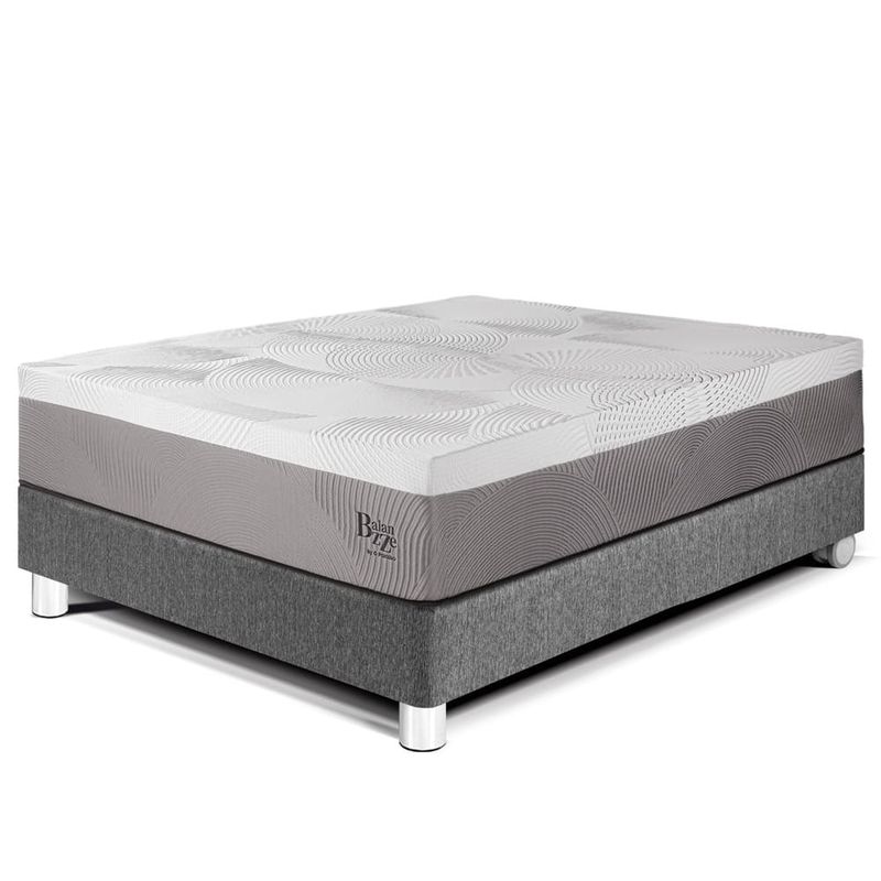 Cama Royal Balanzze Gris | 1.5 plazas