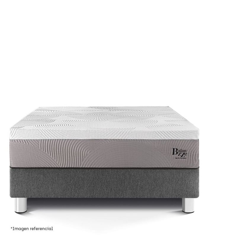 Cama Royal Balanzze Gris | Queen