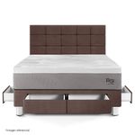 Dormitorio con Cajones Royal Balanzze Blocks Chocolate | Queen