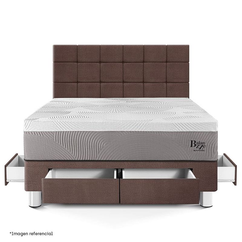 Dormitorio con Cajones Royal Balanzze Blocks Chocolate | King