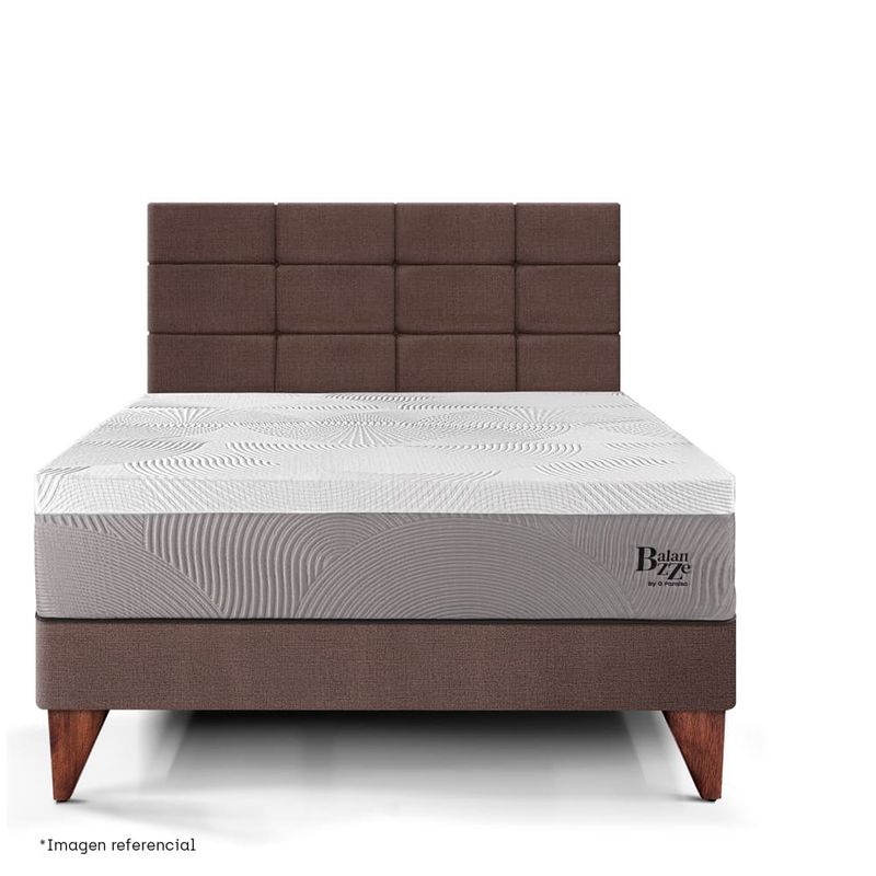 Dormitorio Europeo Royal Balanzze Blocks Chocolate 2 plazas