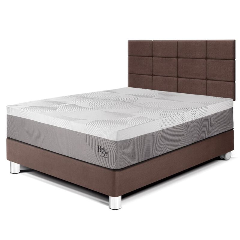 Dormitorio Royal Balanzze Blocks Chocolate 2 plazas