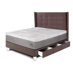 Dormitorio con cajones Royal Balanzze Gold Chocolate 1.5 plazas