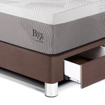 Dormitorio con cajones Royal Balanzze Gold Chocolate 1.5 plazas